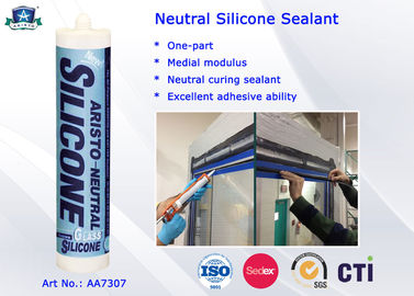 Jednoczęściowe neutralne przezroczyste lub kolorowe silikonowe szczeliwa -40 do 100 ℃ Wysoka wydajność