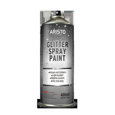 Farba w sprayu CTI Glitter 400 ml skoncentrowana dysza Aristo do szkła drewnianego