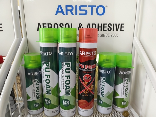300 ml / 500 ml / 750 ml Natrysk pianki PU Biały kolor do uszczelniania / wypełniania / izolacji