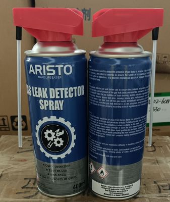 Spójne i dokładne stosowanie domowego aerozolu do wykrywania wycieków gazu na plastikowych i metalowych rurociągach
